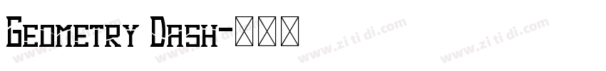 Geometry Dash字体转换